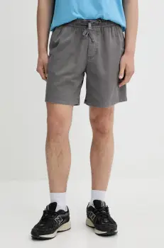 Tommy Jeans pantaloni scurti din bumbac barbati, culoarea gri, DM0DM21944 imagine