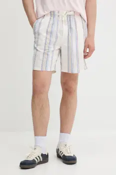 Tommy Jeans pantaloni scurti din bumbac culoarea bej, DM0DM21948 imagine