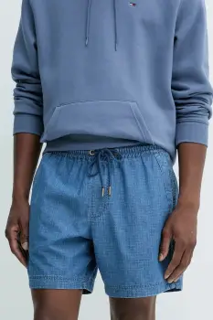 Tommy Jeans pantaloni scurti din bumbac culoarea bleumarin, DM0DM21245 imagine