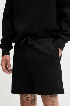 Tommy Jeans pantaloni scurti din bumbac culoarea negru, DM0DM21805 imagine