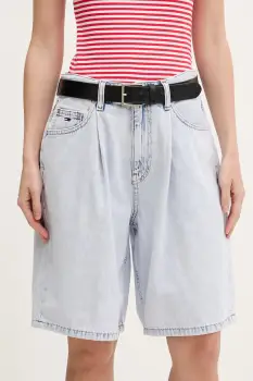 Tommy Jeans pantaloni scurti pentru femei, din denim imagine