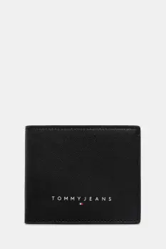 Tommy Jeans portofel de piele culoarea negru, AM0AM13695 imagine