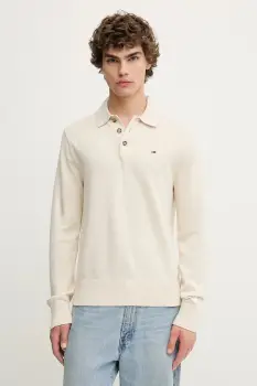 Tommy Jeans pulover de bumbac culoarea gri, DM0DM20304 imagine