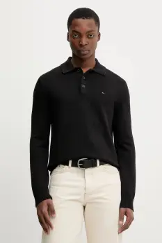 Tommy Jeans pulover de bumbac culoarea negru, DM0DM22647 imagine