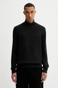 Tommy Jeans pulover de bumbac culoarea negru, light, DM0DM22096 imagine