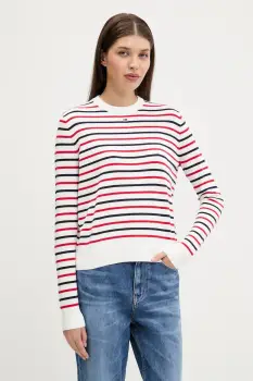 Tommy Jeans pulover de bumbac culoarea negru, light, DW0DW20159 imagine