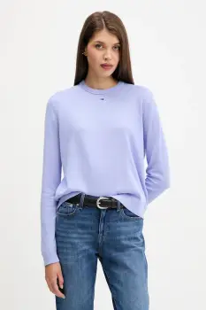 Tommy Jeans pulover de bumbac culoarea negru, light, DW0DW20159 imagine