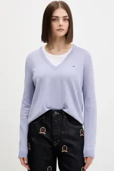 Tommy Jeans pulover de bumbac light, DW0DW19888 imagine