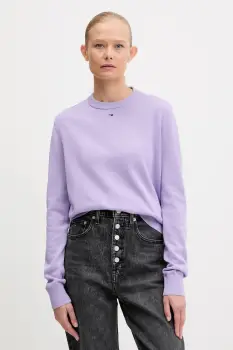 Tommy Jeans pulover de bumbac light, DW0DW20159 imagine