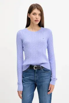 Tommy Jeans pulover de bumbac light, DW0DW22165 imagine