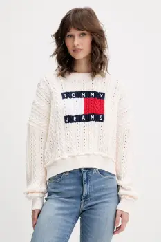 Tommy Jeans pulover de femei din bumbac imagine