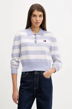 Tommy Jeans pulover din amestec de lana de alpaca DW0DW22558 imagine