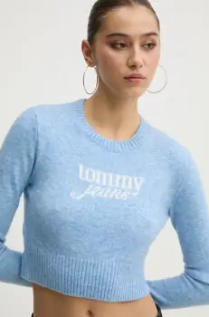 Tommy Jeans pulover din amestec de lana femei, light, DW0DW19895 imagine