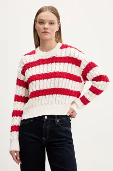Tommy Jeans pulover pentru femei, din bumbac imagine