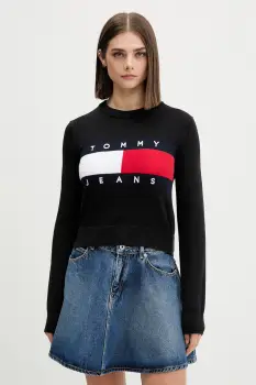 Tommy Jeans pulover pentru femei, din bumbac imagine