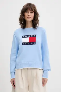 Tommy Jeans pulover pentru femei, din bumbac imagine