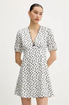 Tommy Jeans rochie culoarea bleumarin, mini, evazati, DW0DW20337 imagine
