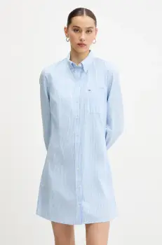 Tommy Jeans rochie din bumbac mini, drept, DW0DW20334 imagine