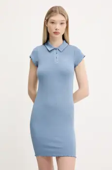 Tommy Jeans rochie mini, mulata, DW0DW20297 imagine