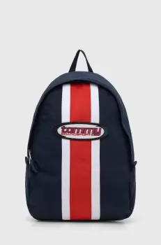 Tommy Jeans rucsac barbati, culoarea albastru marin, mare, modelator imagine