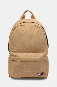 Tommy Jeans rucsac barbati, culoarea bej, mare, neted, AM0AM12912 imagine