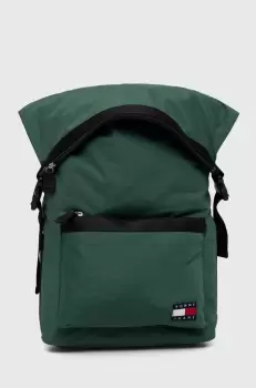 Tommy Jeans rucsac barbati, culoarea verde, mare, cu imprimeu imagine