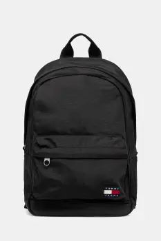 Tommy Jeans rucsac culoarea negru, mare, cu imprimeu, AM0AM13400 imagine