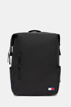 Tommy Jeans rucsac culoarea negru, mare, uni, AM0AM13551 imagine