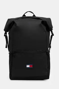 Tommy Jeans rucsac culoarea negru, mare, uni, AM0AM13893 imagine