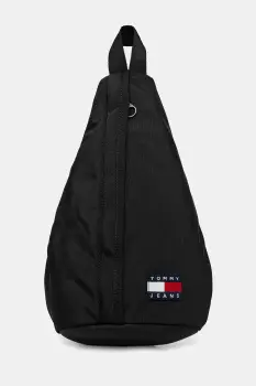 Tommy Jeans rucsac culoarea negru, mic, uni, AM0AM13391 imagine