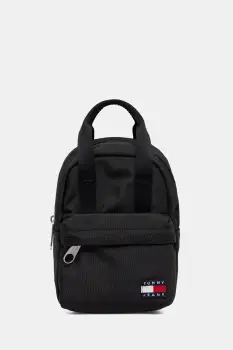 Tommy Jeans rucsac culoarea negru, mic, uni, AW0AW17577 imagine