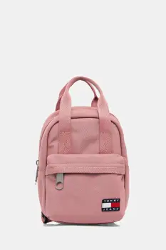 Tommy Jeans rucsac culoarea portocaliu, mic, uni, AW0AW17577 imagine