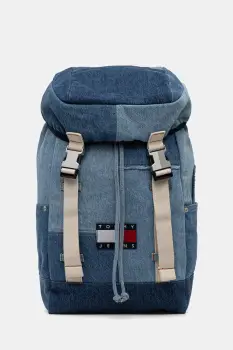 Tommy Jeans rucsac de calatorie in cabina pentru femei, din denim imagine