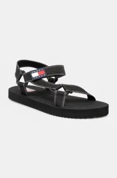 Tommy Jeans sandale CASUAL SANDAL barbati, culoarea gri, EM0EM01563 imagine