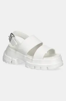 Tommy Jeans sandale CHUNKY CITY SANDAL femei, culoarea alb, cu platforma, EN0EN02750 imagine