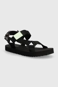 Tommy Jeans sandale TJW EVA SANDAL femei, culoarea negru, EN0EN02530 imagine