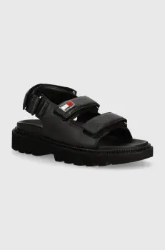 Tommy Jeans sandale TJW FANCY SANDAL femei, culoarea negru, EN0EN02461 imagine