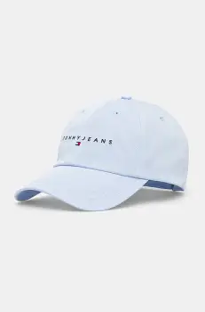 Tommy Jeans sapca de baseball din bumbac cu imprimeu, AW0AW16868 imagine