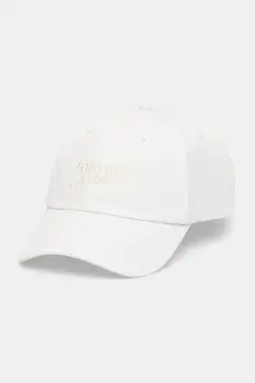 Tommy Jeans sapca de baseball din bumbac culoarea alb, AW0AW17815 imagine