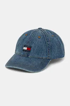 Tommy Jeans sapca de baseball din denim cu imprimeu, AM0AM13288 imagine