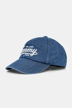 Tommy Jeans sapca de baseball din denim culoarea bleumarin, AM0AM13565 imagine