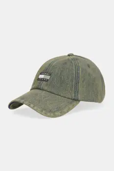 Tommy Jeans sapca de baseball din denim culoarea verde, AM0AM13853 imagine