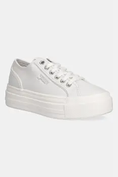 Tommy Jeans TJW FLATFORM SNEAKER LTR tenisi pentru femei, din piele imagine
