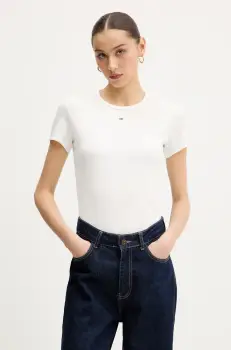 Tommy Jeans tricou 2-pack femei, culoarea negru, DW0DW21430 imagine