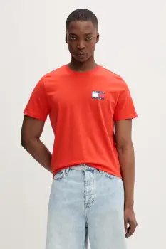 Tommy Jeans tricou barbatesc din bumbac imagine