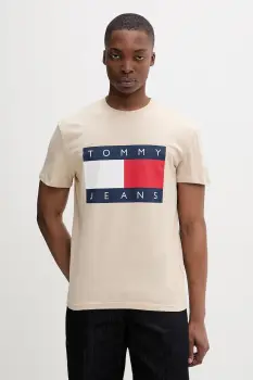 Tommy Jeans tricou barbatesc din bumbac imagine
