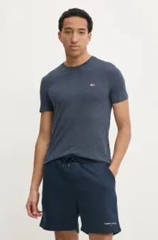 Tommy Jeans tricou barbati, neted, DM0DM20363 imagine