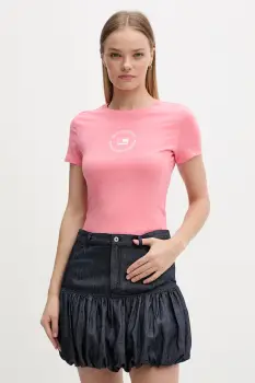 Tommy Jeans tricou basic pentru femei, din bumbac imagine