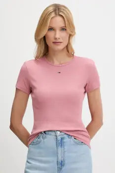 Tommy Jeans tricou culoarea bej, DW0DW17383 imagine