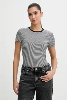 Tommy Jeans tricou culoarea bej, DW0DW17383 imagine